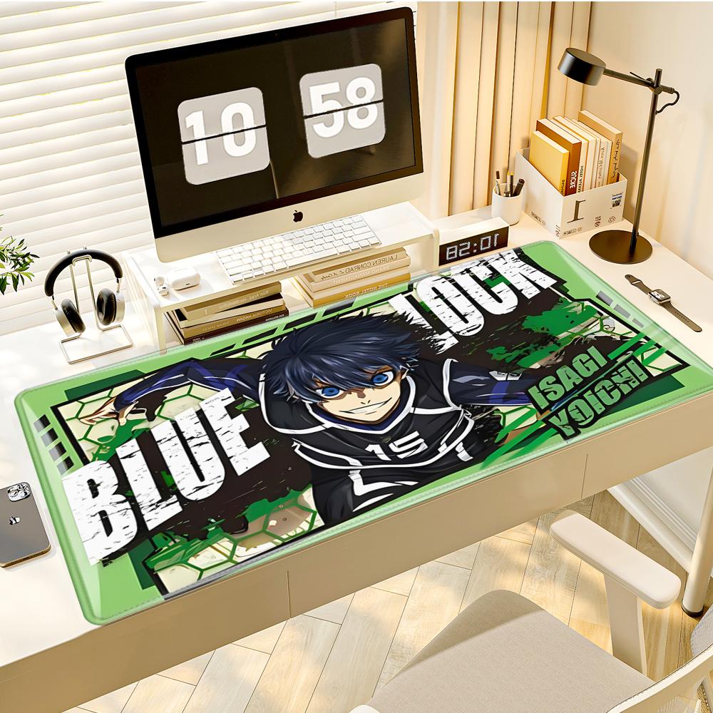 Gaming Mouse Pad Large Desk Mat Antislip Stitched Edges Pink Black Anime Boy Print Keyboard Pad for Office Gaming 300x800x2mm
