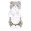 Sanlemon Hizaneko Suyasuya Plush Toy Gray Cat 15x18x34cm Cute Animal Stuffed Toy