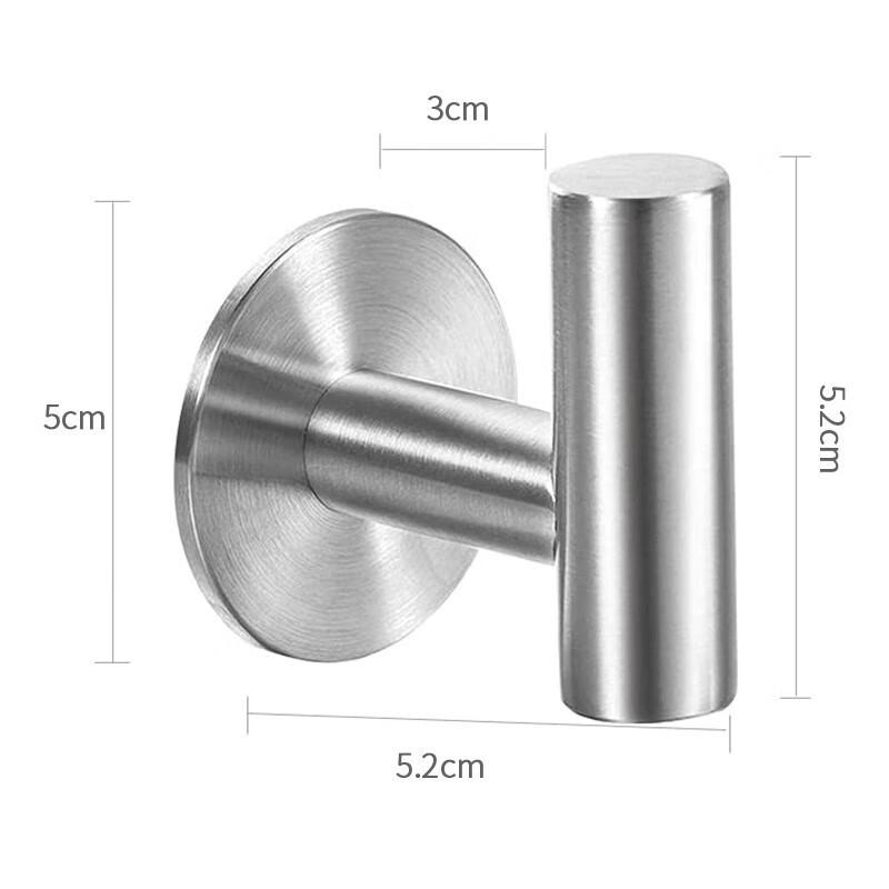 OIMG No-Drill 304 Stainless Steel Strong Adhesive Wall Hook