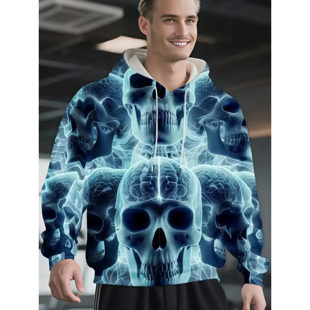 Casual Men's Hooded Sweatshirt Daily Comfort Versatile Hoodies Sweatshirts Men’s
