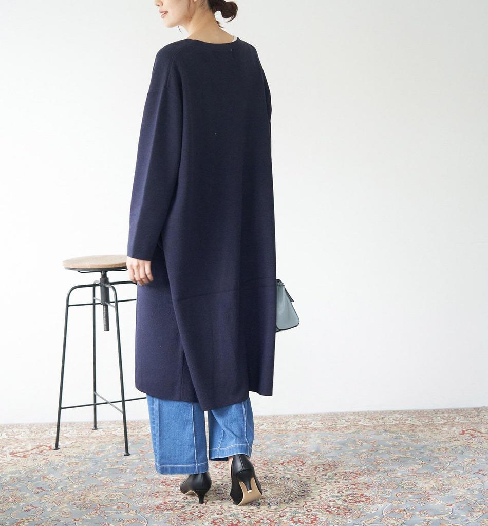 ROPE PICNIC Knit Cardigan GDK63010 Navy Women's (WEB Exclusive) (40)