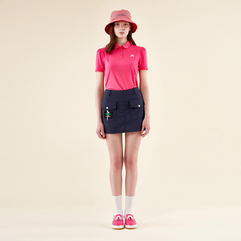 MARTINE GOLF Tee Rack Wappen Patch Skirt_Navy