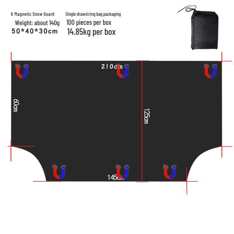 

Универсальный магнитный козырек от снега и солнца для автомобилей - устойчив к морозу и заморозкам, всесезонный, на половину автомобиля