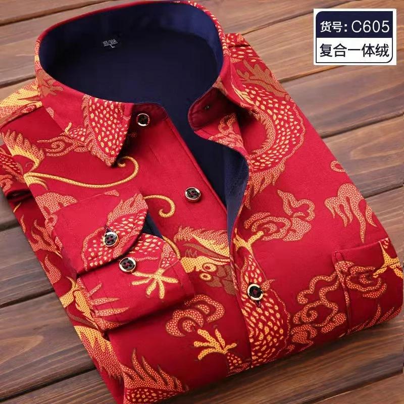

2026 Winter Men s Fashion Smart Casual Striped Long Sleeve Shirts,autumn Men Thicken Shirt Slim Fit Shirt Male Full Size M-4XL 4XL