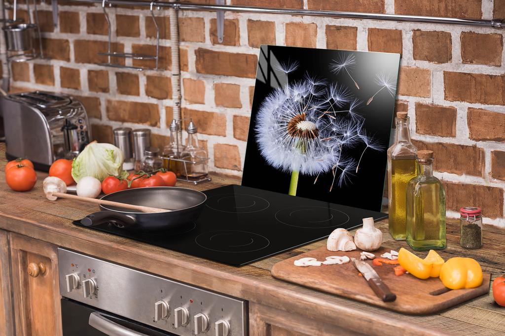 SZKLANA PŁYTA OCHRONNA NA KUCHENKĘ 50x52 KWIAT