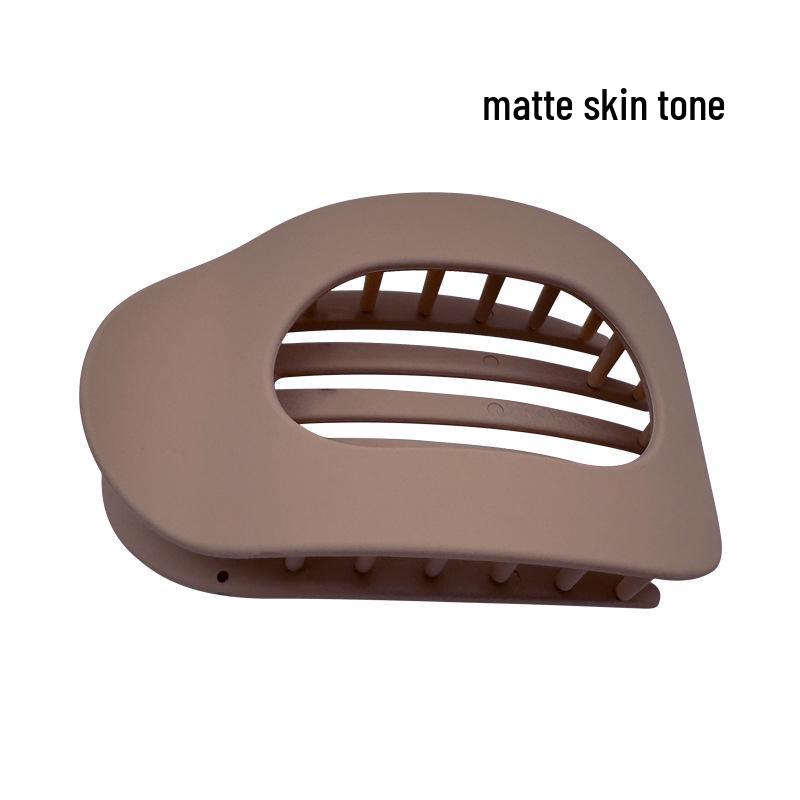 Curved Oval Updo Hair Claw - Temperament Shark Clip