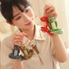 Handmade Lovely Snake Plush Keychain Charm Pendant Craft with Sturdy PP Cotton for Soft and Comfortable Feel Use