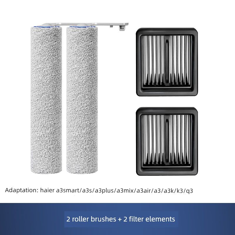 Suitable for Haier Floor Washing Machine Accessories A3 Air/Smart/S/K/Mix Roller Brush Filter Element Consumables Cleaning Fluid