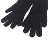 Excellent HERMES Gloves Serie Metal H Design Knit Gloves Black Wool Mens S Used