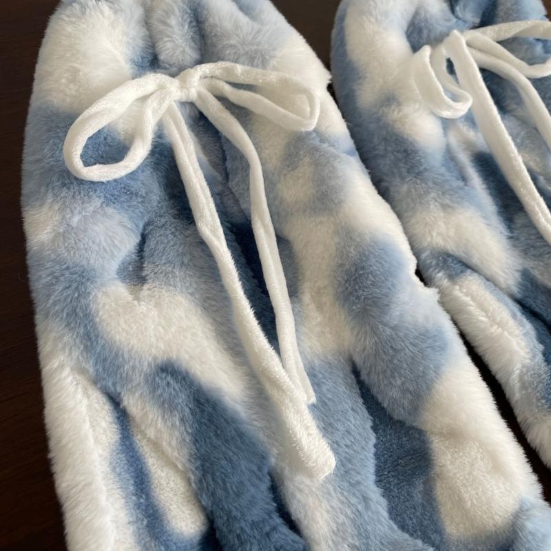 Coprigambe Pellicciati Ispessiti da Donna Lunghi Comodi Polsini per Stivali per Calore alla Moda Scaldamuscoli Peluche Morbidi con Fantasia Leopardo