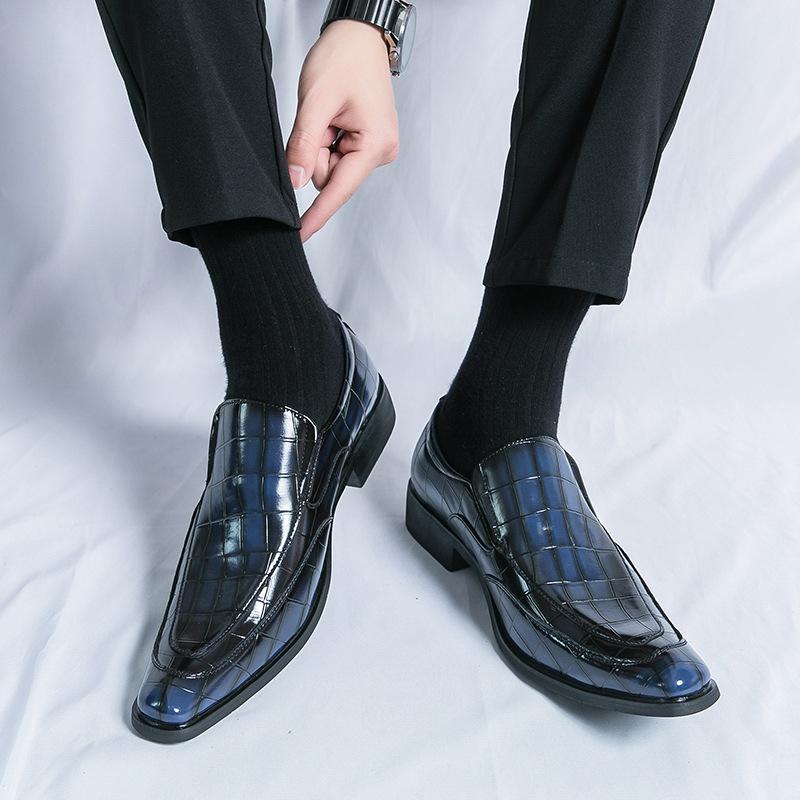 

Мужская обувь 45 большого размера новая кожаная обувь модная британский стиль деловая кожаная обувь тренд повседневная кожаная обувь 45