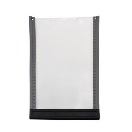 Large PVC Pet Door with Magnetic Closure for Wooden Doors and Fences, Two-Way Access for Dogs