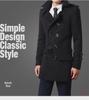 Men's Mid-Length Woolen Double-Breasted Windbreaker with Velvet Lining - Autumn/Winter 2021 Trend