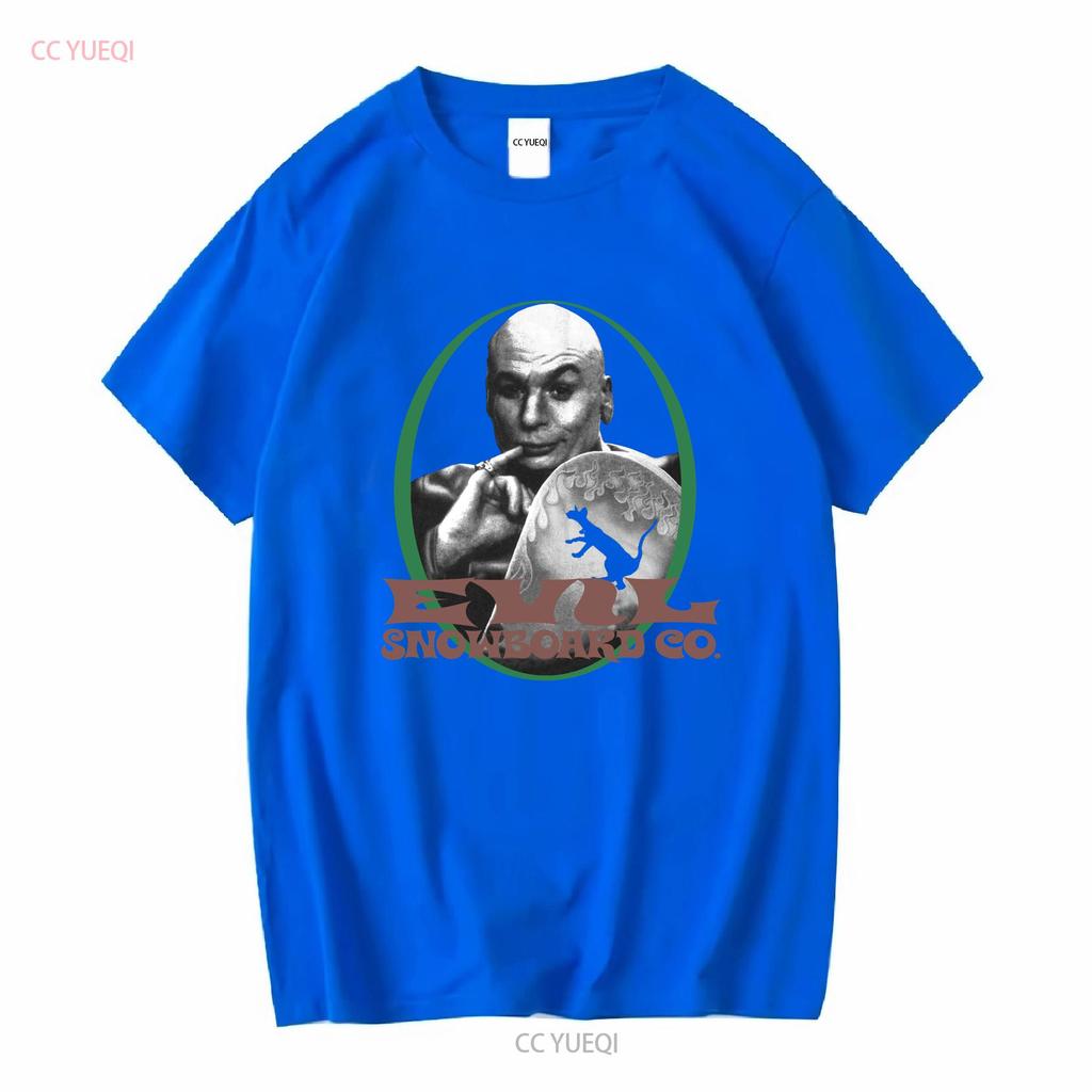 Vintage 98er Austin Powers Film T-Shirt Schwarz Dr. Böse Snowboard vintage Gewaschen Leicht Bequemes Oberteil Für Den Alltag