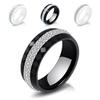 WUUISDNX Durable Ceramic Ring For Fashionable Women Versatile And Stylish Fashion Rings Ceramics Rings For Wedding Women Rings, white, Size 9