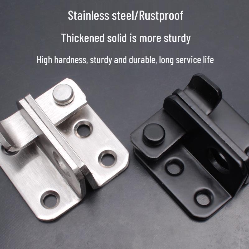 Sukepu Anti-Theft Stainless Steel Slide Bolt Door Latch & Lock for Left/Right Doors