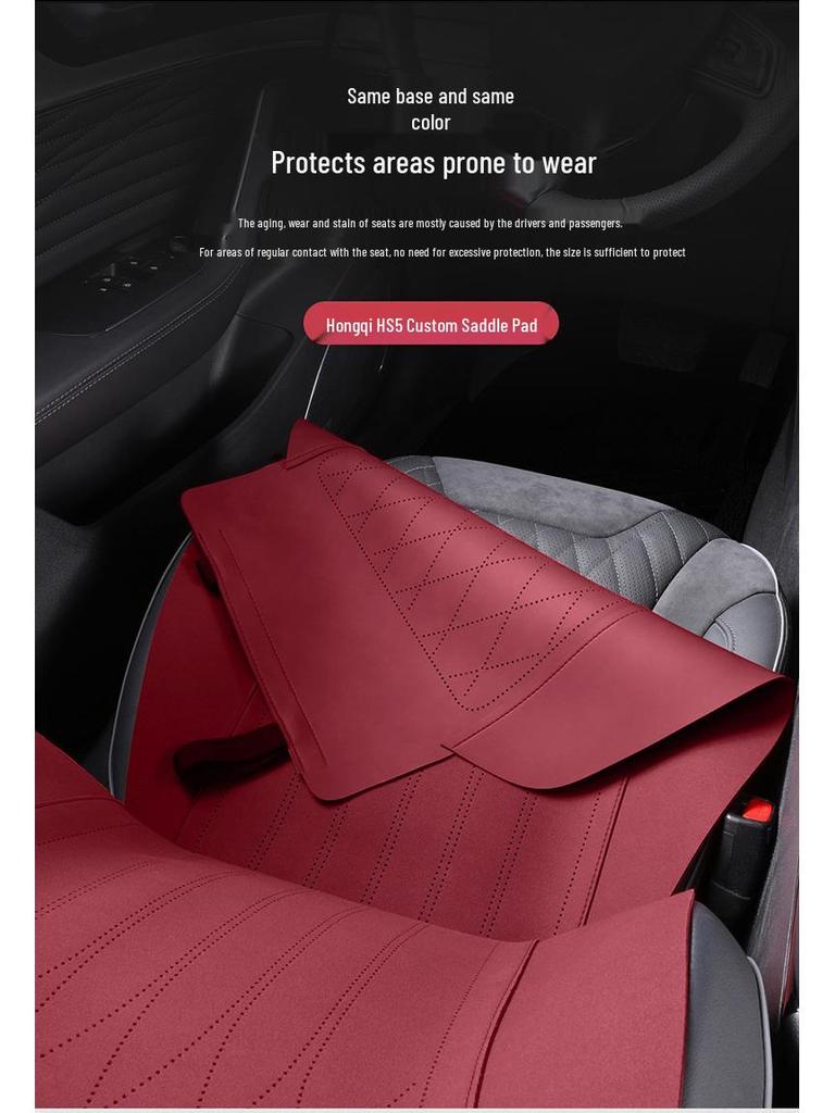 Hongqi HS5 All-Season Car Seat Cover Set - Universal Semi-Enclosed Suede Design