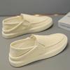 Scarpe in tessuto estive traspiranti casual suola morbida tela di lino mezze pantofole scarpe