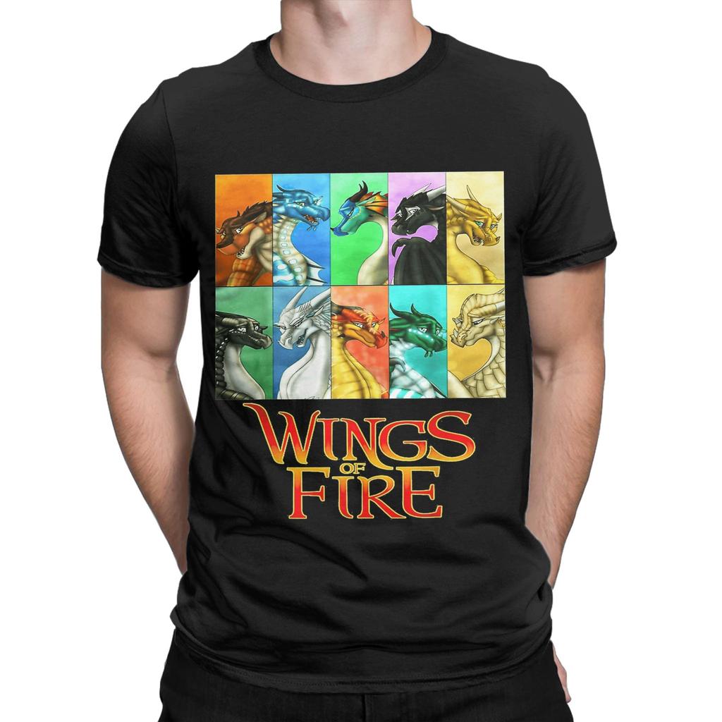 Men's Wings of Fire T Shirts Cotton Clothing Vintage Short Sleeve Crew Neck Tee Shirt 6XL T-Shirts