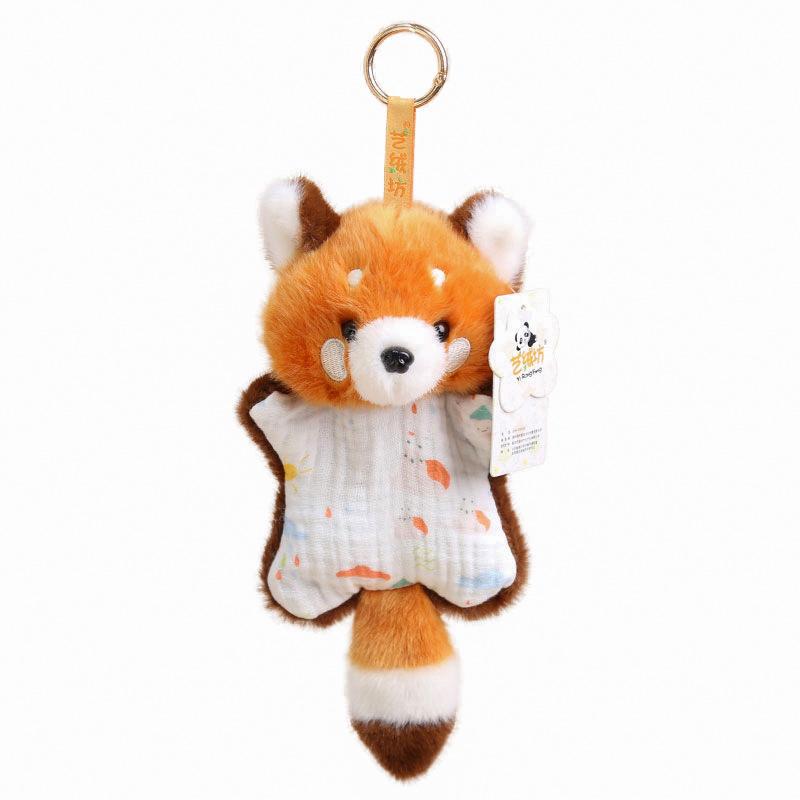 Polyester Cloth Velvet Bean Bag Park Animal Plush Toy Pendant Cute Cartoon Doll Keychain Children's Gift 14+