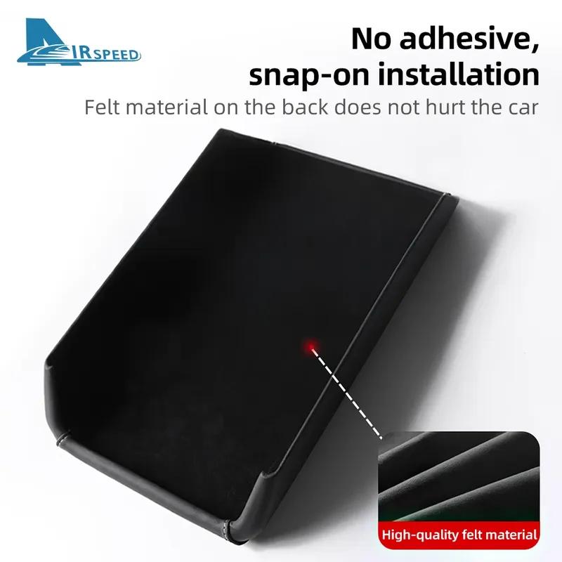 Leather Armrest Box Protective ABS Cover For Tesla Model 3 Model Y 2017- Highland 2024 Juniper 2025 Arm Rest Lid Accessories