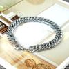 Trendy Titanium Steel Star Bracelet: Bold, Wide, Flat Chain for Men & Women