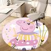 Peppa Pig,Fairy Costume Chair Mat Round Rug Office Carpet, Machine Washable, Non Slip, Suitable for Living Rooms, Bedrooms
