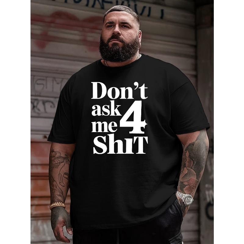 

Don T Request Anything from Me. New Oversized Short-Sleeve T-Shirt Featuring American Fashion Prints, Designed for Men. Ideal... 5XL різнокольоровий