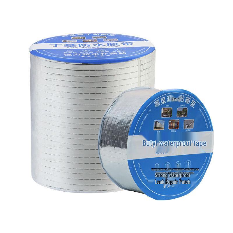 Self-Adhesive Butyl Aluminum Foil Waterproof Tape