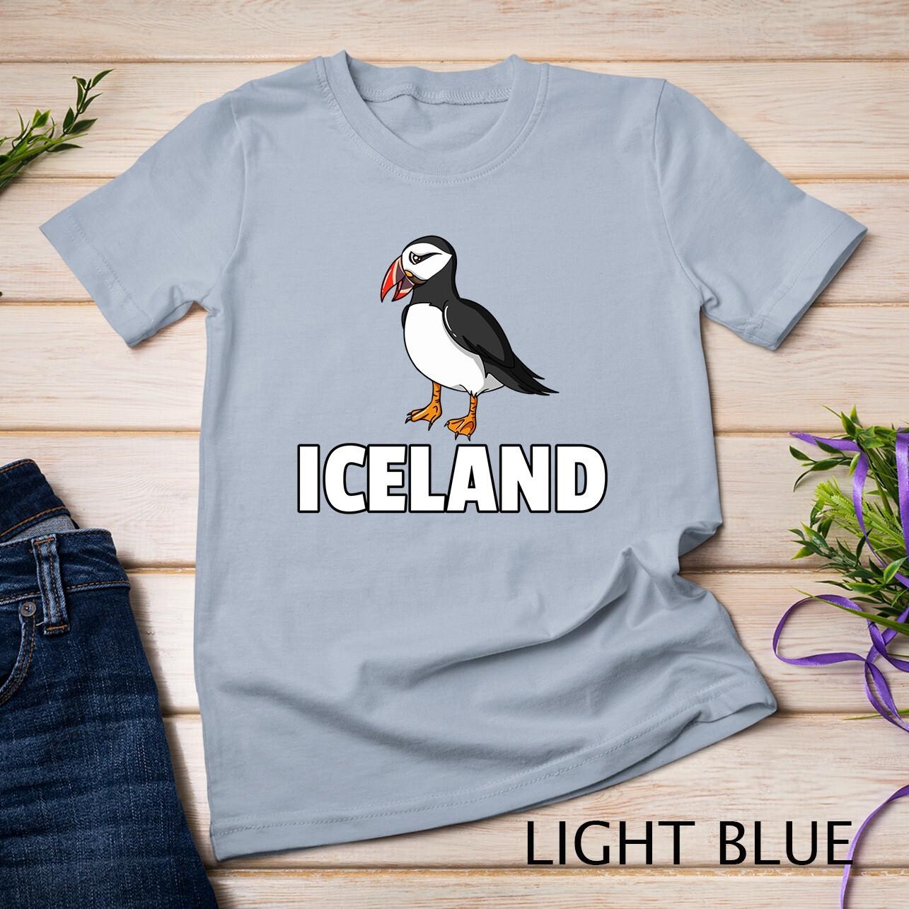 Puffin Bird Gift Iceland Seabird Unisex T-Shirt Mens Womens Tees Top S