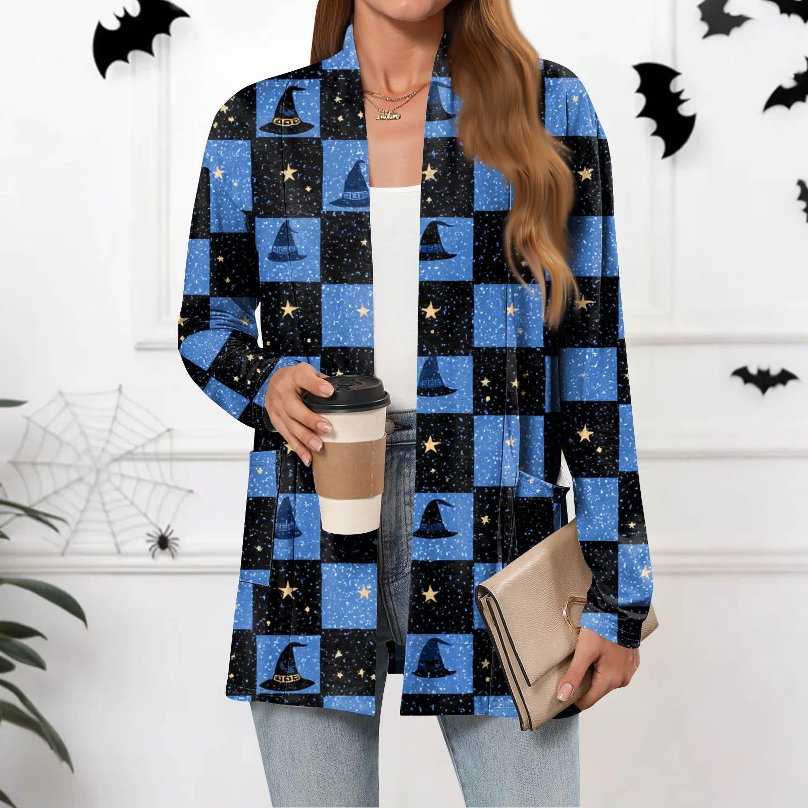 

Women s Lightweight Cardigan Sweaters Open Front Long Sleeve Casual Loose Thin Cardigans With Pockets L синій