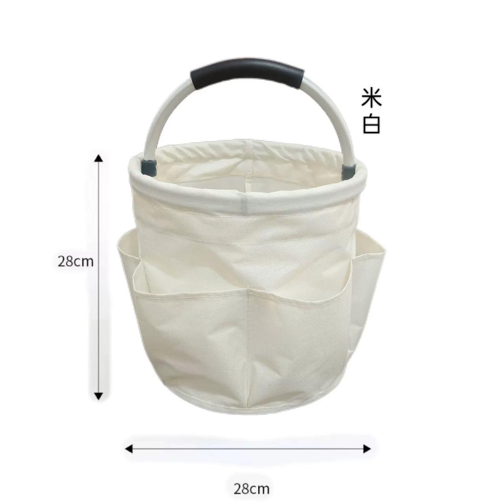 17L Große Aufbewahrungsorganizer-Tasche Faltbarer Korb Picknick-Tragetasche Outdoor-Reinigungs-Caddy mit Griff Werkzeugtasche Reinigungsmittel