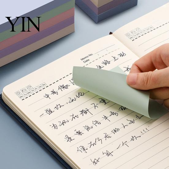 Study Note Paper Morandi Colored Memo Notes, Smooth Writing Paper, Indexing And Notes Decorating Notebooks Adhesive Note, for Office School