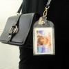 Korean Style Transparent Glitter Card Holder for Students – Cute and Durable for Subway, Campus, and Meal Cards