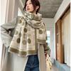 Scarf women's winter new imitation cashmere versatile air conditioner shawl women's high-end sense outer warm scarf