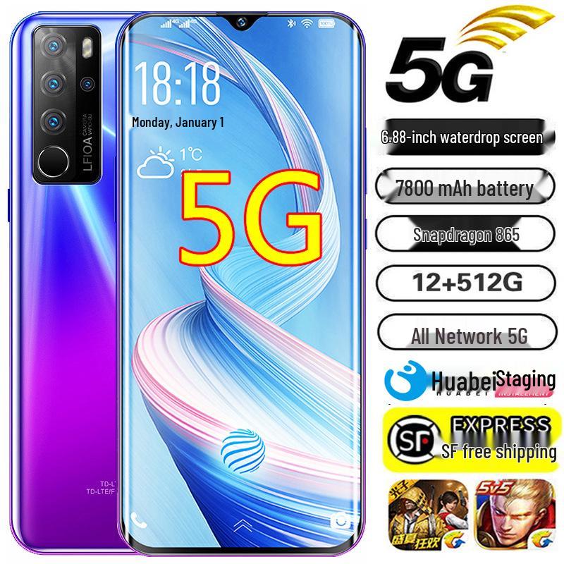 6,8" 5G Dual-SIM-Smartphone, 512 GB – Ideal für Gaming, Studenten und Senioren