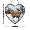 Christmas Decoration Sign,indoor Hanging decorations,2D Flat Wooden Products with Snowman pattern,Christmas Gifts for Friends and Family