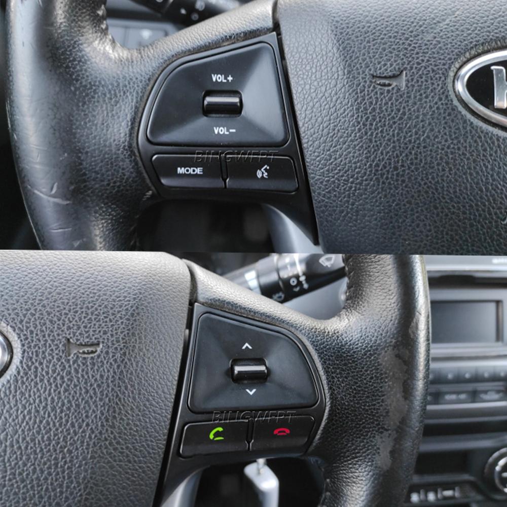 For Kia RIO 5DOORS 2012-2015 Year Steering Wheel Buttons Car Switches Controller Volume Music with Backlight