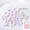 Tulip Nail Art: 3D Resin Flowers & Leaves Set (Approx. 50 Pieces)