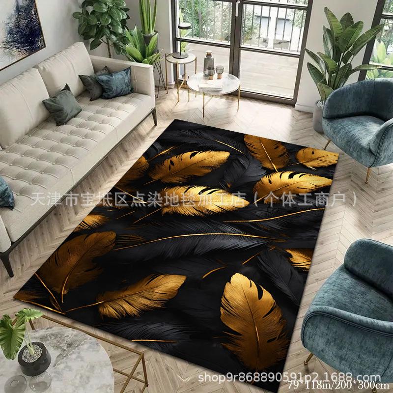 

Ковер для гостиной Ковер для спальни Прикроватный ковер Ковер для гостиной Грязеотталкивающий и простой в уходе ковер 80 * 160cm