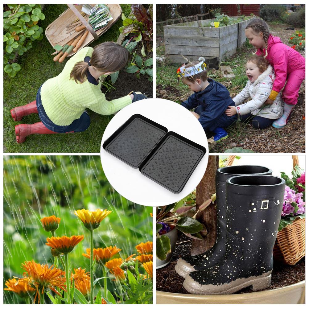 3 ks Omyvatelný podnos na boty Zahradní podložka na boty Multifunkční podnos pro rostliny Domácí mazlíčky Nářadí
