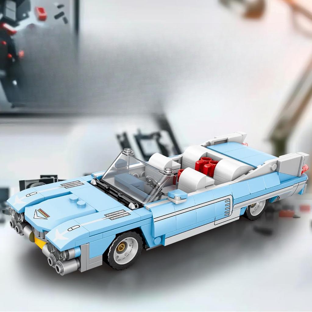 329 STK Roadster Car Building Block Creative City Vehicle Diy Car Model Bricks Desktop Display Leker for barn Julegaver