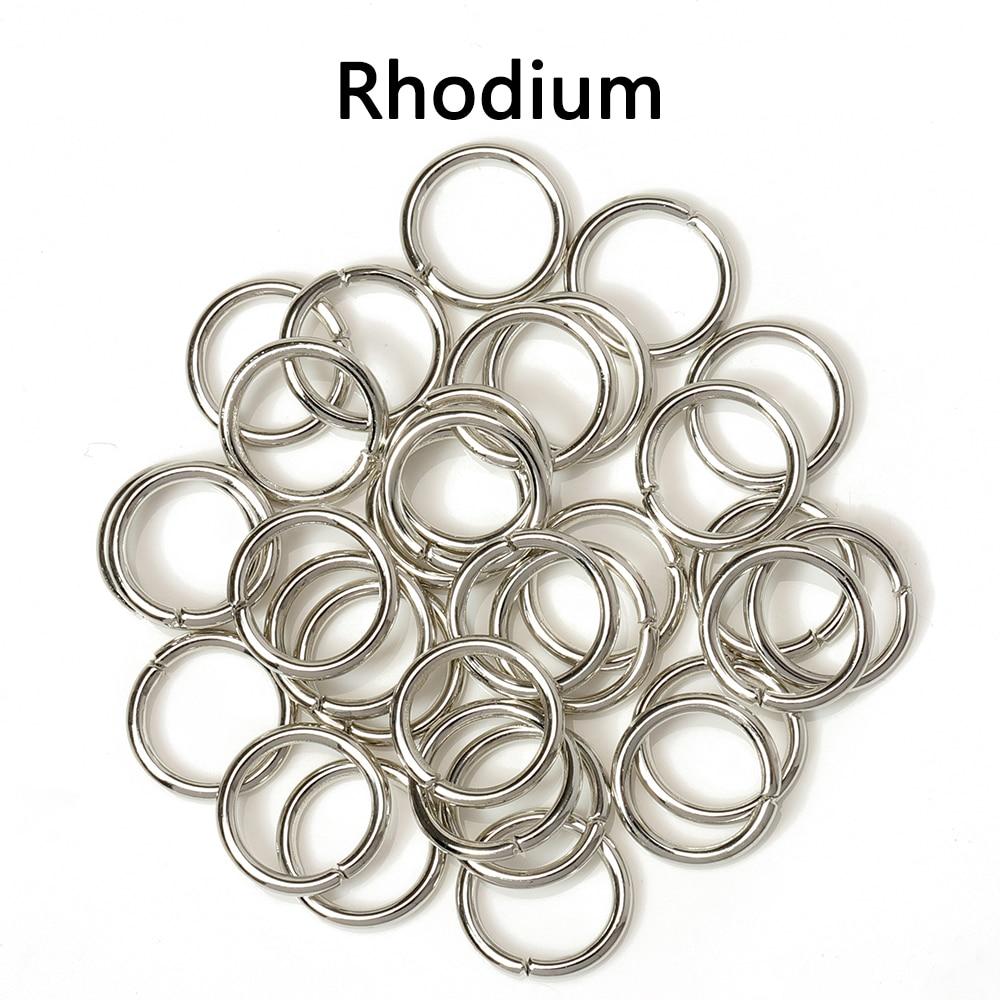 200pcs Open Circle Jump Rings Split Rings Pendant Connectors for Necklace Bracelet Jewelry Making DIY Accessories Wholesale