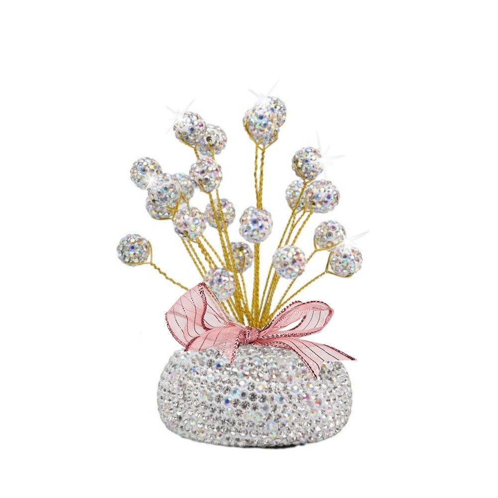 

с лентой стразами украшения для салона автомобиля дизайн с блестками автомобильный освежитель воздуха центральная консоль White