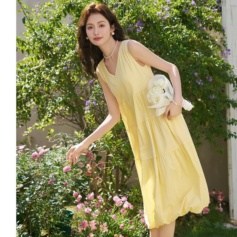 Vestido Midi Cami Solto Elegante de Verão para Mulheres Mokana