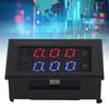 Voltage Amperage Monitor Gauge Amp Detector 0‑100V Voltage Current Meter with Calibration Potentiometers for Solar Panels