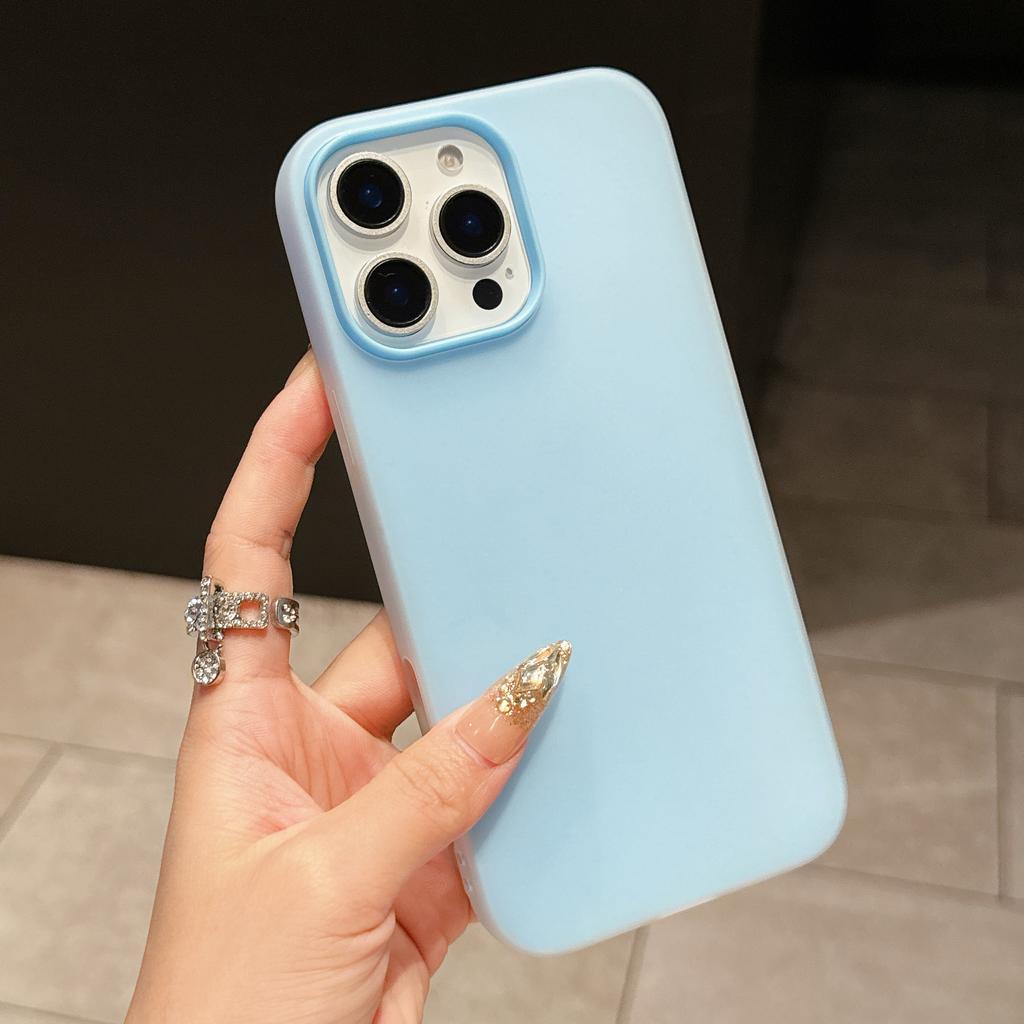 Candy Color Clear Matte Case For For Iphone 17 Air 16 1 14 13 12 11 Pro Max Plus Shockproof Bumper Soft Jelly Cover