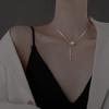 Sterling Silver 925 Sika Pearl Tassel Necklace - Elegant Women's High-End Clavicle Chain