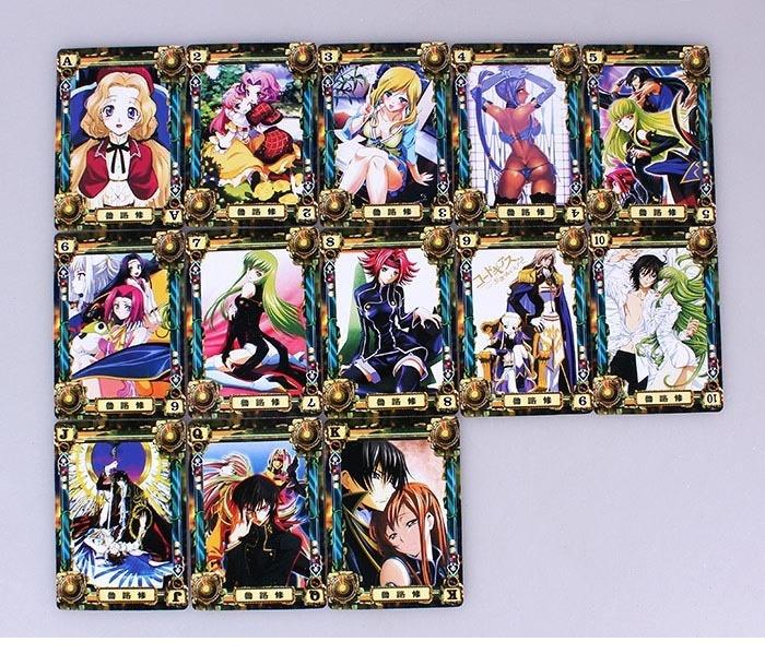 Anime Code Geass Poker Cards Cartoon Accessories