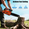11.8-inch Gasoline Chainsaw - 25.4CC 2-Stroke 900W, Handheld Cordless for Woodworking & Gardening